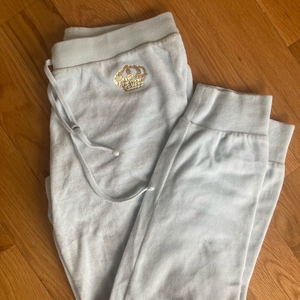 Light blue Juicy track suit bottoms